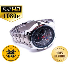 Pansim New 32 Gb Hd 1080P Ir Night Vision Waterproof Watch Camera